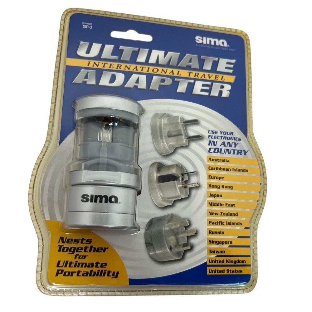 Sima Ultimate International Travel Adapter NIP!
